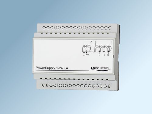 Grå strømforsyning med jumperstyrede udgangsspændinger 1-24 EA / ES 957