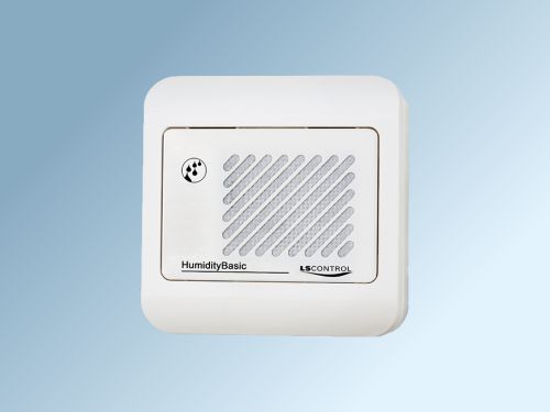 White Moisture-sensor for wall mounting, 24V Basic 0-10V / ES 973