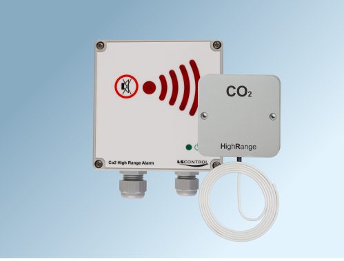 White CO2 High Range Alarm System Complete
